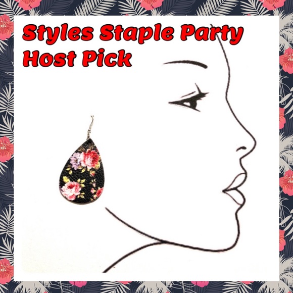 Swanky Coconut Jewelry - NWT Swanky Coconut Black Teardrop Earrings